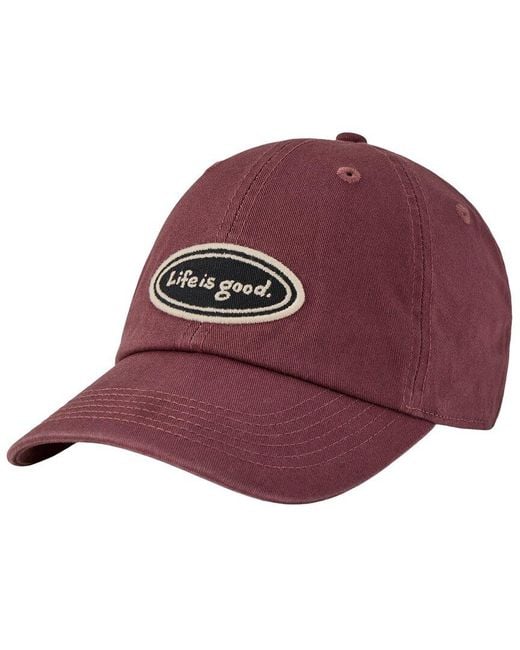 Life Is Good. Red Chill Cap for men
