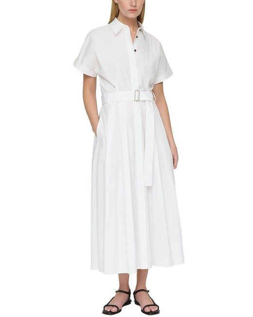 Lafayette 148 New York White Petite Upland Dress