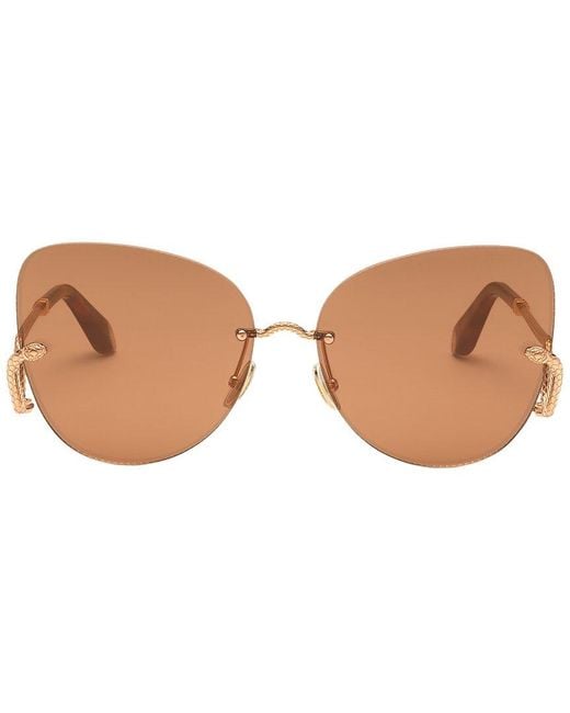 Roberto Cavalli Brown 64Mm Sunglasses
