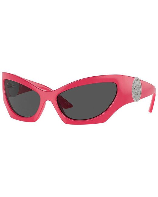 Versace Red Ve4450 60mm Sunglasses