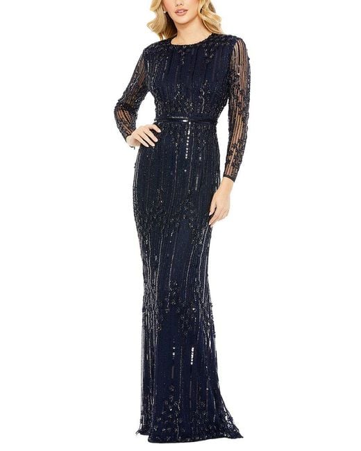 Mac Duggal Blue Midnight Dress