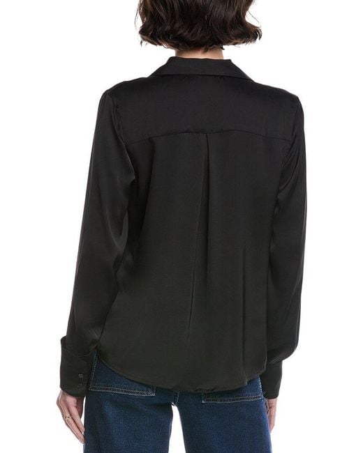 NVLT Black Satin Blouse