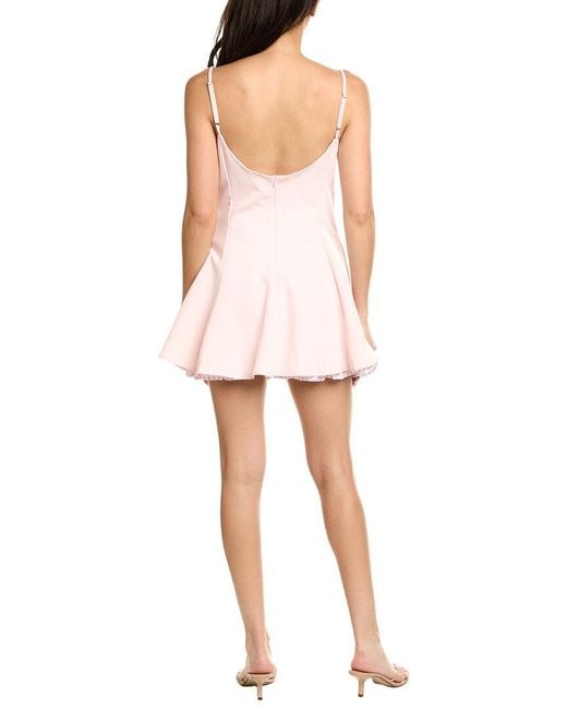 Avantlook White Solid Mini Dress