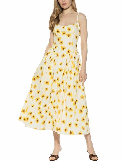 Alexia Admor Yellow Thalassa A-Line Dress