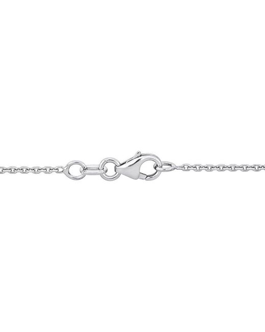 Diamond Select Cuts Metallic 14K 0.23 Ct. Tw. Diamond Cluster Necklace