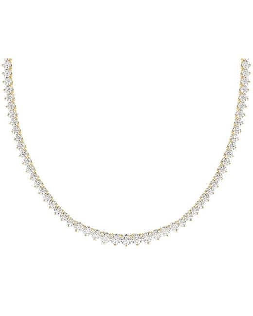 Lab Grown Diamonds Natural 14K 7.00 Ct. Tw. Lab-Grown Diamond Tennis Necklace