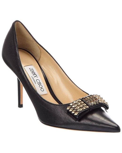 Jimmy Choo Black Love 85 Leather Pump