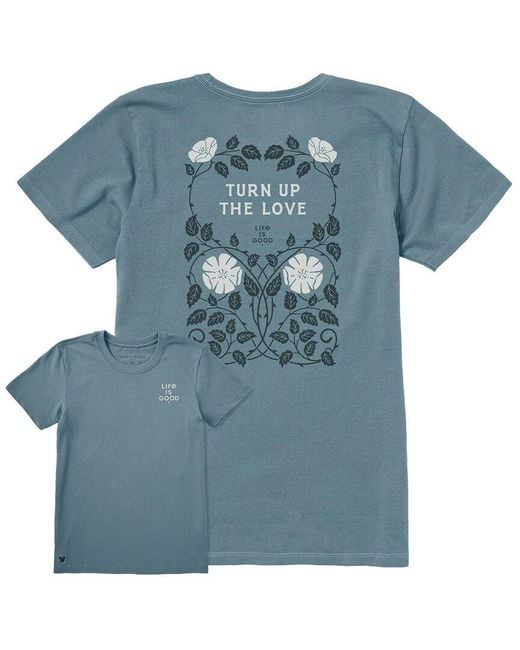 Life Is Good. Blue Crusher Lite T-Shirt