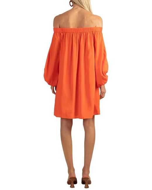 Trina Turk Orange Windward Mini Dress