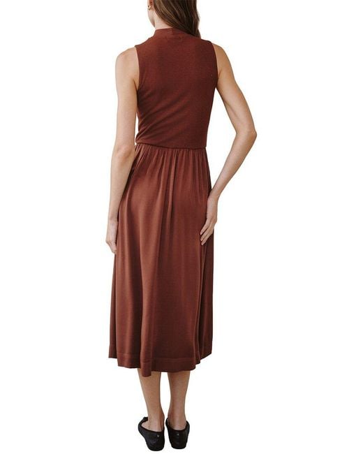 Bella Dahl Red Midi Dress