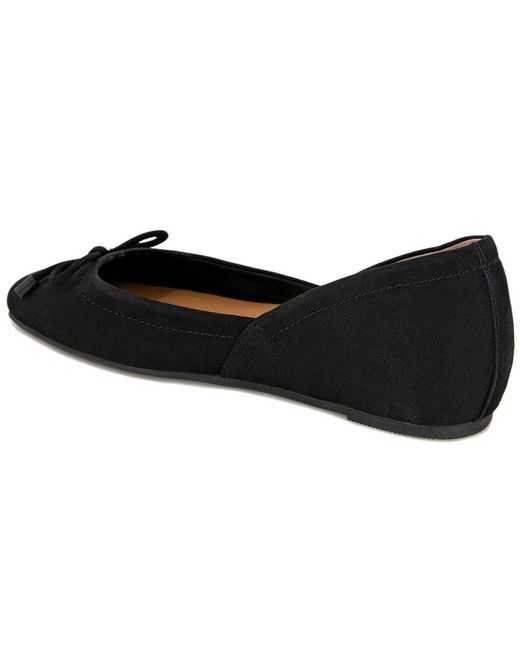 Gentle Souls Black By Kenneth Cole Sailor Leather Flat