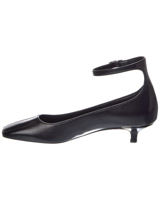 Totême Black Logo Leather Pump
