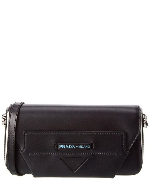 Prada Black Manuelle Leather Shoulder Bag