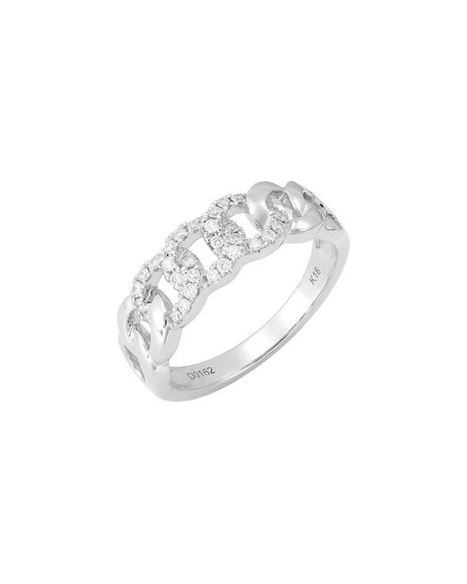 Sabrina Designs White 18k 0.19 Ct. Tw. Diamond Ring