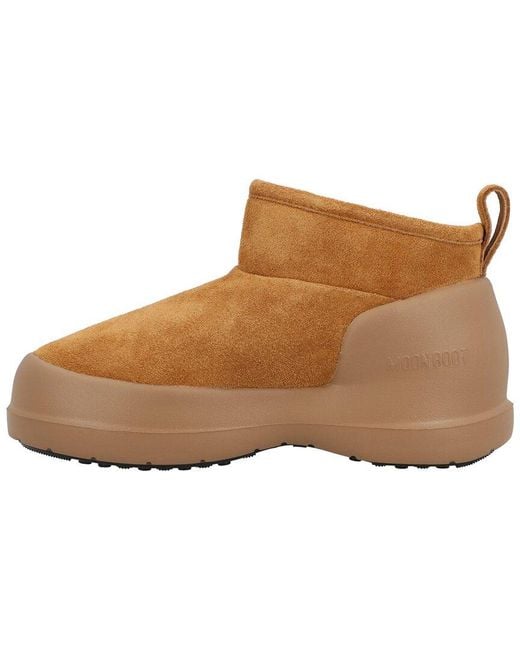 Moon Boot Brown Mezzaluna Low Leather Boot