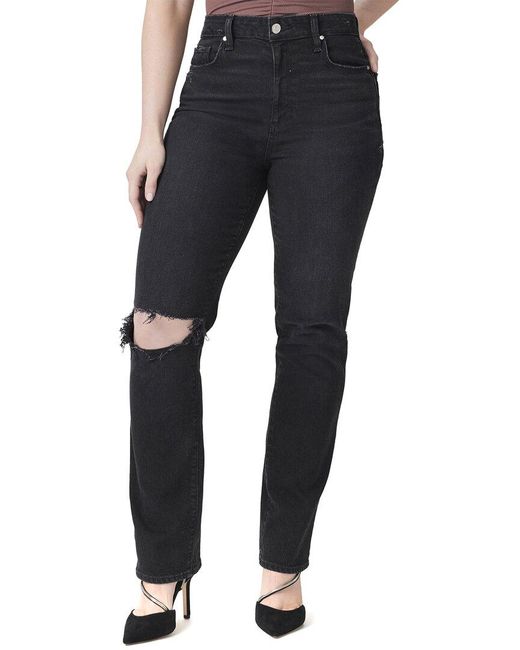 PAIGE Blue Knockout Onyx Cloud Destructed Jean
