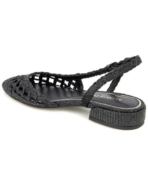 Kenneth Cole Black Cayla Crochet Flat
