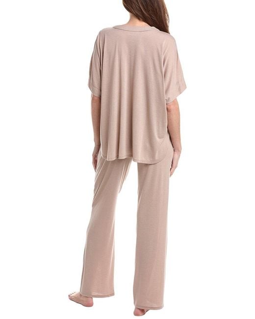 Natori Pink 2Pc Congo Pajama Pant Set