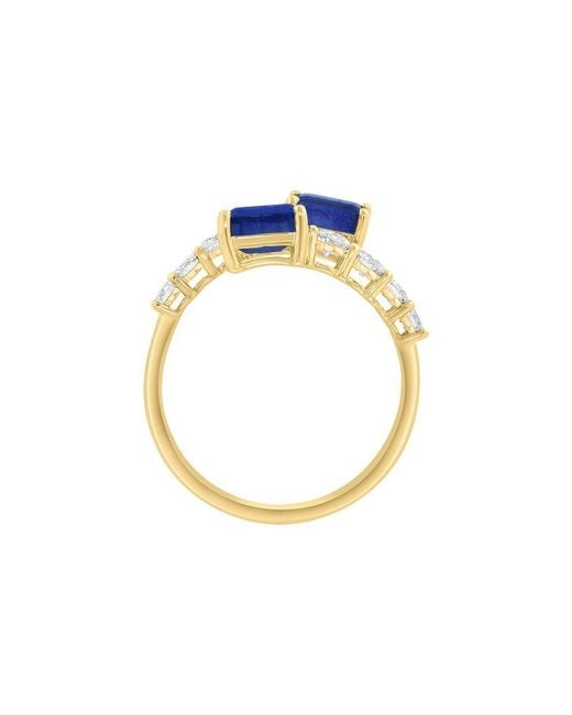 Effy Fine Jewelry Blue 14K 1.86 Ct. Tw. Diamond & Sapphire Ring