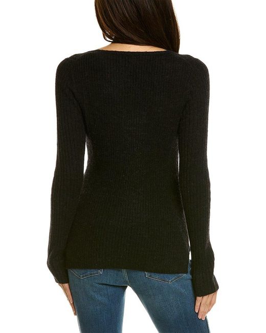 AllSaints Black Rhoda Wool & Alpaca-blend Sweater