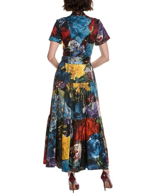 Alice + Olivia White Lucy Midi Shirt Dress