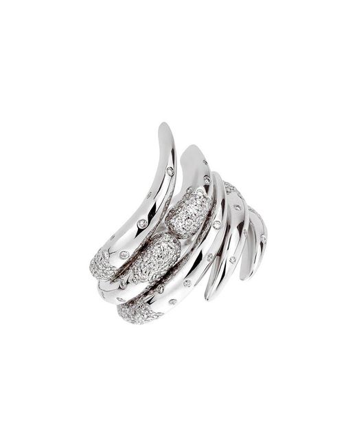 Audemars Piguet Metallic 18K 1.10 Ct. Tw. Diamond Cocktail Ring (Authentic Pre-Owned)