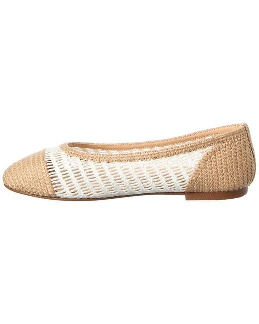 Tiffany & Fred Paris White Ballet Flat