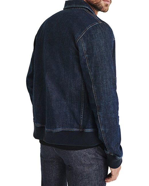 AG Jeans Blue Icon Bomber Jacket for men