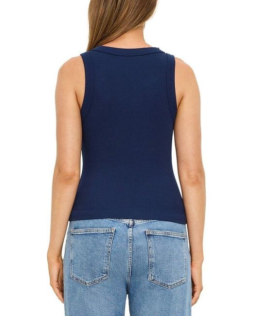 Michael Stars Blue Gina Fitted Shirt