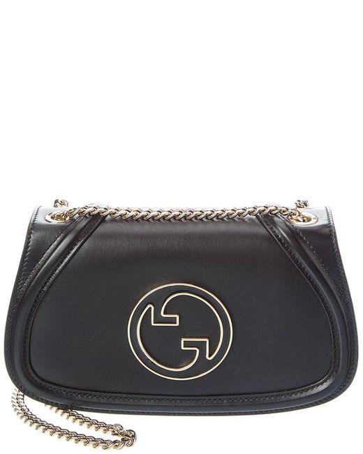 Gucci Black Blondie Medium Leather Shoulder Bag