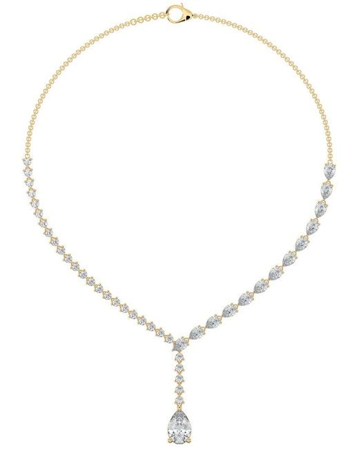 Sabrina Designs Lab Grown Diamonds Metallic 14K 9.72 Ct. Tw. Lab-Grown Diamond Lariat Necklace