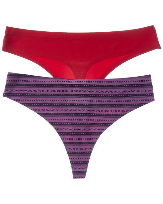 Honeydew Intimates Red 2Pk Skinz Thong