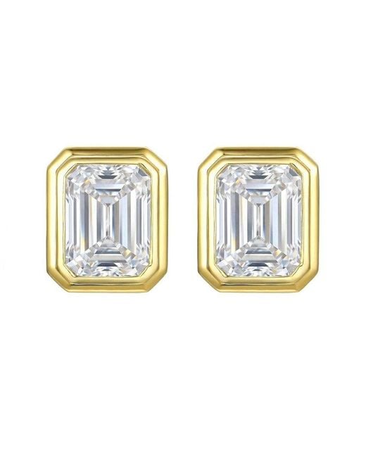 Kai Fine Jewelry Blue 14K 4.00 Ct. Tw. Lab-Grown Diamond Stud Earrings
