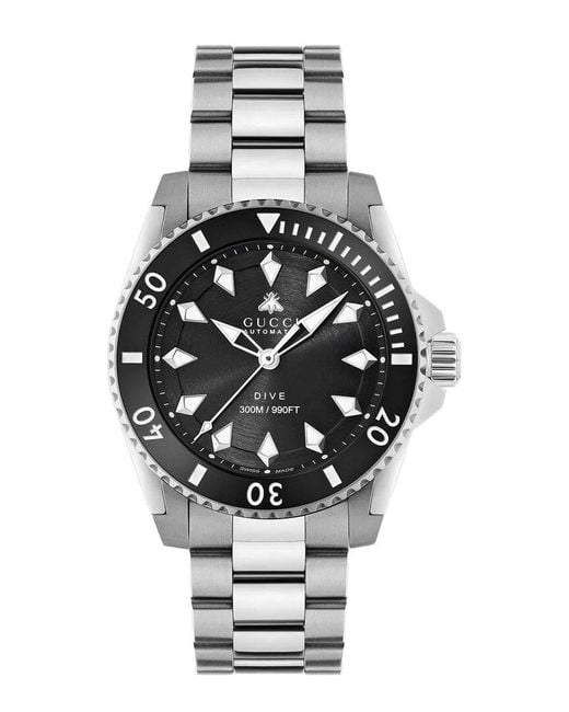 Gucci Metallic Dive Watch for men