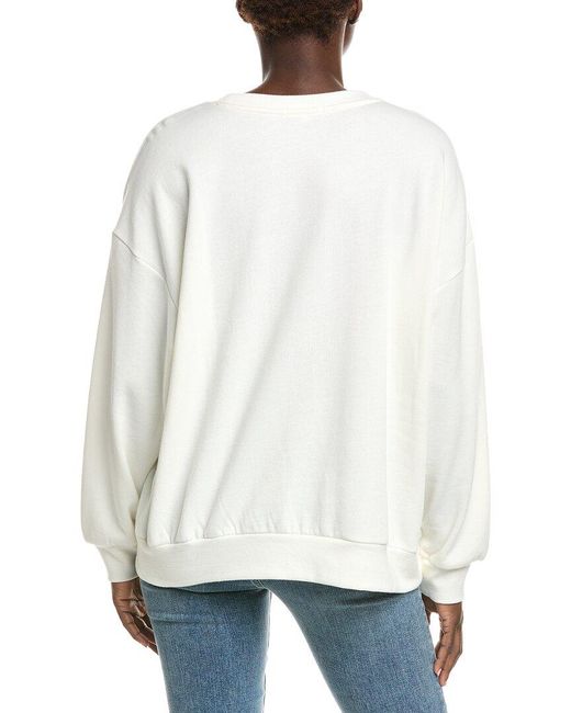 Z Supply White Oversized Lover Sweatshirt