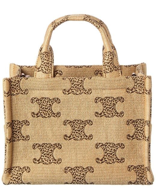 Céline Brown Canvas & Leather Tote