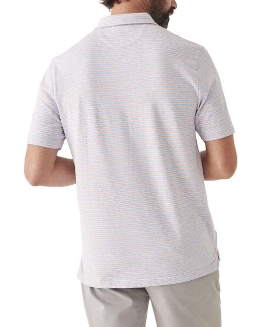 Faherty Brand Gray Movement Polo for men