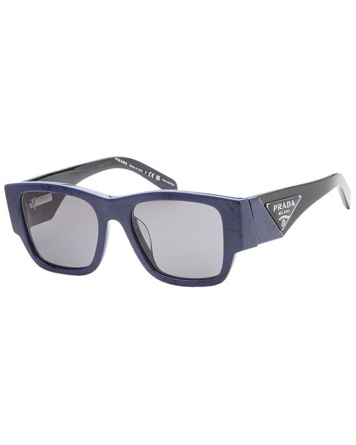 Prada Blue Pr10zsf 55mm Sunglasses for men