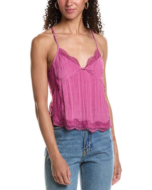 Free People Red Eye Candy Cami