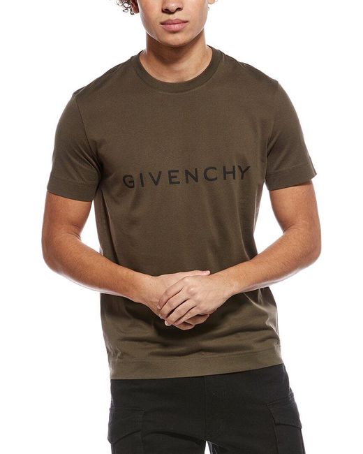 Givenchy Gray Slim Fit T-Shirt for men