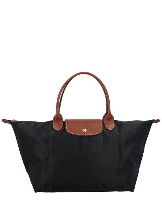 Longchamp Black Le Pliage Original Large Handbag