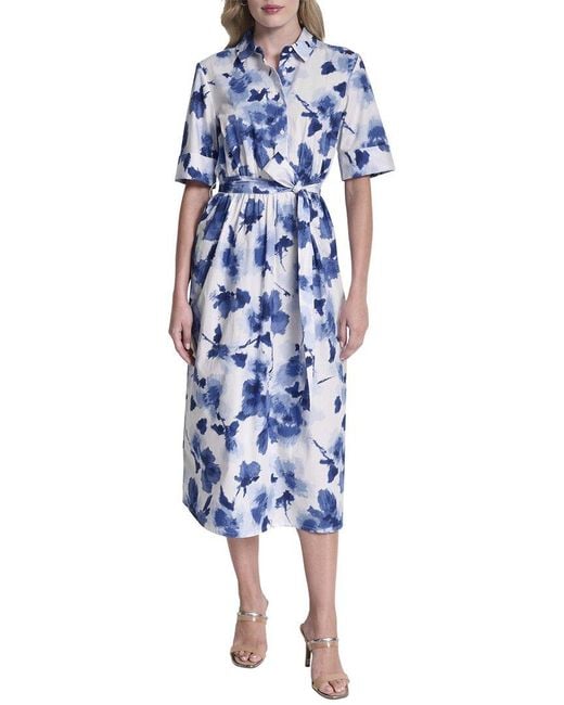 DKNY Blue Shirt Dress