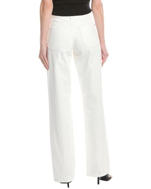 7 For All Mankind White Tess Milky Way Trouser Jean