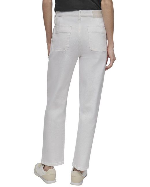 DKNY Gray High Rise Straight Jean
