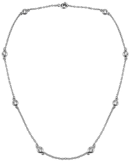 Genevive Jewelry Metallic Silver Necklace
