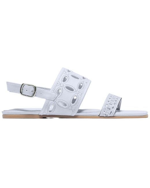 Bernardo White Orla Flat Sandal