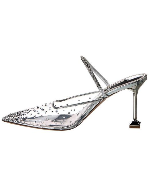 Miu Miu White Vinyl & Leather Pump
