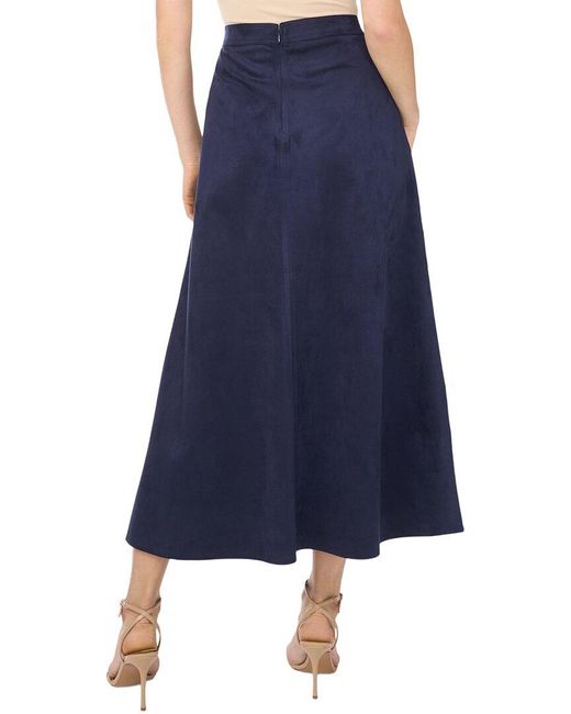 Vince Camuto Blue A-Line Skirt