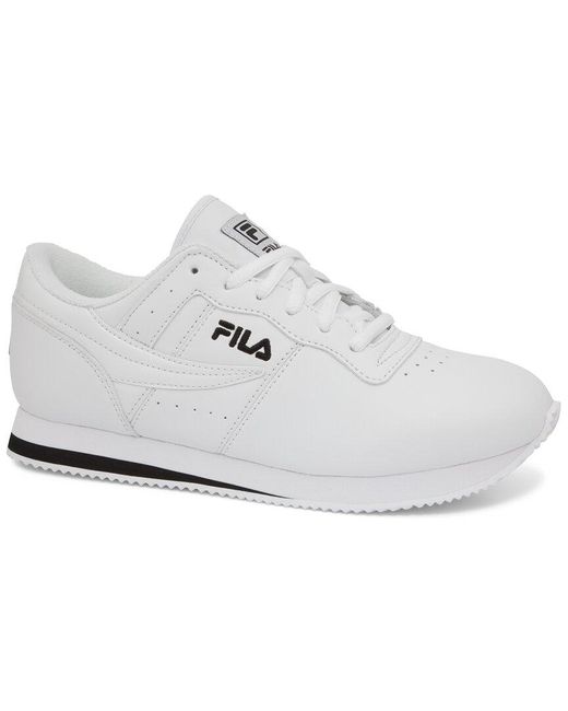 white leather filas