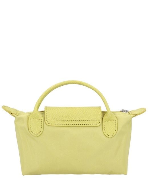 Longchamp Yellow Le Pliage One Pouch